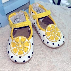 COPY - Robeez lemon drop Mary Janes Size 6-12 months leather crib shoes